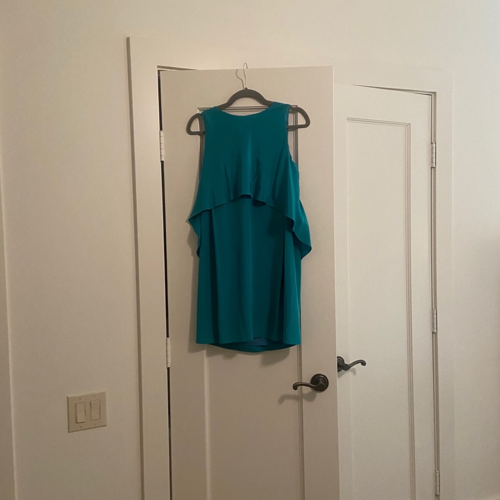 Tibi dress in teal